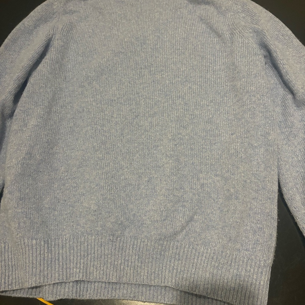 KHAITE Light Blue V-Neck Sweater - Picture 7 of 10